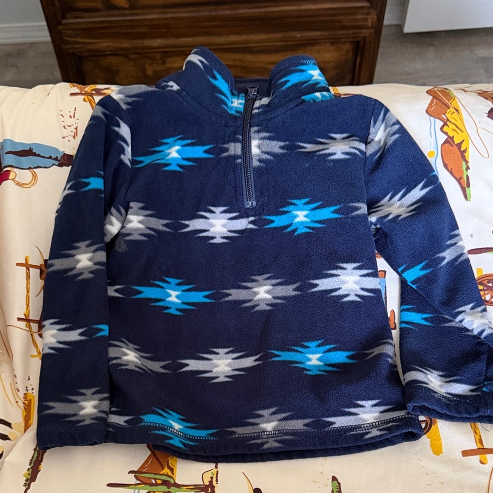 The Children's Place Blue Patterned Zip Up Jacket